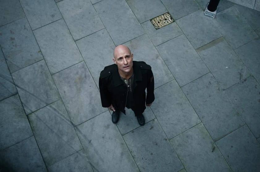 A picture of Mark Strong from his show, Temple